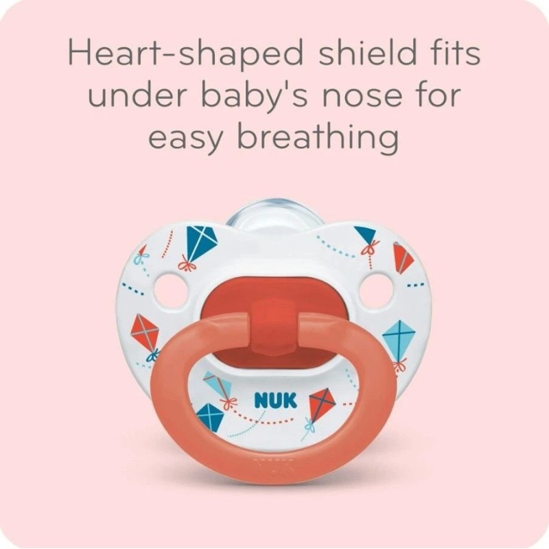 NUK Pacifier Orthodontic Silicone 18-36 Months 2 Pack BPA Free