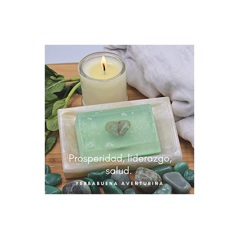 Set de 4 Jabones Holisticos con cuarzo Bienestar Cuerpo Mente