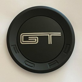 NIZMA 1PCS 5.9" Deck lid Rear Trunk Emblem Badge 3D Sticker for GT (Black for GT)