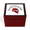 CafePress Puck Stops Here Memory Keepsake Jewelry Box, 5"x5"x3.75"