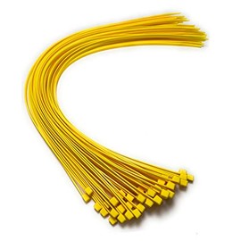 Cable Ties - 450mm x 4.8mm - 17.7" Extra Long Tie Wraps - Nylon Zip Ties (50, Yellow)