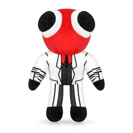 Plush Toy Rainbow Monster White, 30 cm Horror Game Cuddly Toy Plush Plush Stuffed Toy Rainbow Plush Doll Gift for Children Adults