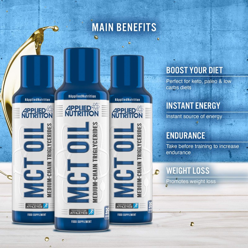 Applied Nutrition MCT Oil, for Paleo, Keto & Low Carb