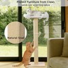 Cat Scratching Post with Large Window Perch, 47-Inch Tall Sisal