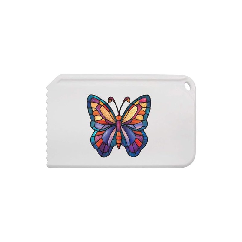 Azeeda 'Stained Glass Butterfly' Plastic Ice Scraper (IC00038434)