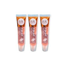 NK lip gloss gel 15ml Vitamin E, Shiny, Nourishes, Lip gel (Mango, Pack Of 3)