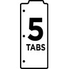 Avery Snap-in Bookmark Plastic Dividers for 3 Ring Binders, 5-Tab