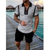 Kubsid Black Grey Mixed L Men Track Suits 2 Piece