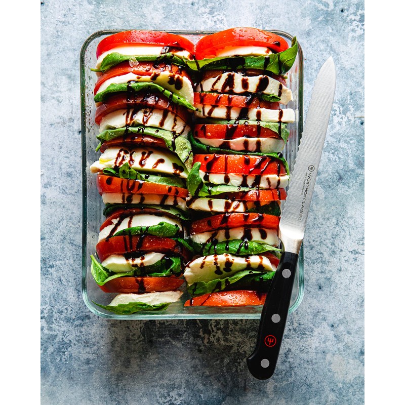 WÜSTHOF Classic 5" Serrated Utility Knife, Black