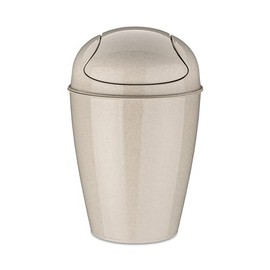 Koziol Del XS 1400121 Swing Lid Bin Plastic Recycled Desert Sand 2 L