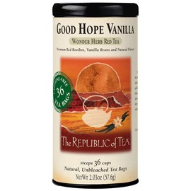 The Republic of Tea - Good Hope Vanilla Herbal Red Tea, Naturally Caffeine-Free African Rooibus - 36 Tea Bags