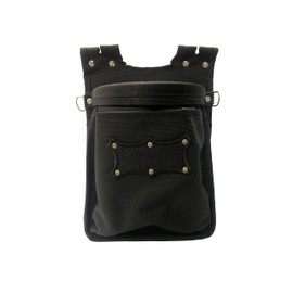 ニックス コーデュラバリスティック生地ツーウェイタイプ 2段腰袋(スリムタイプ) BA-201BB ブラック