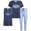 Lucky Brand - Conjunto de 3 piezas para mujer: playera