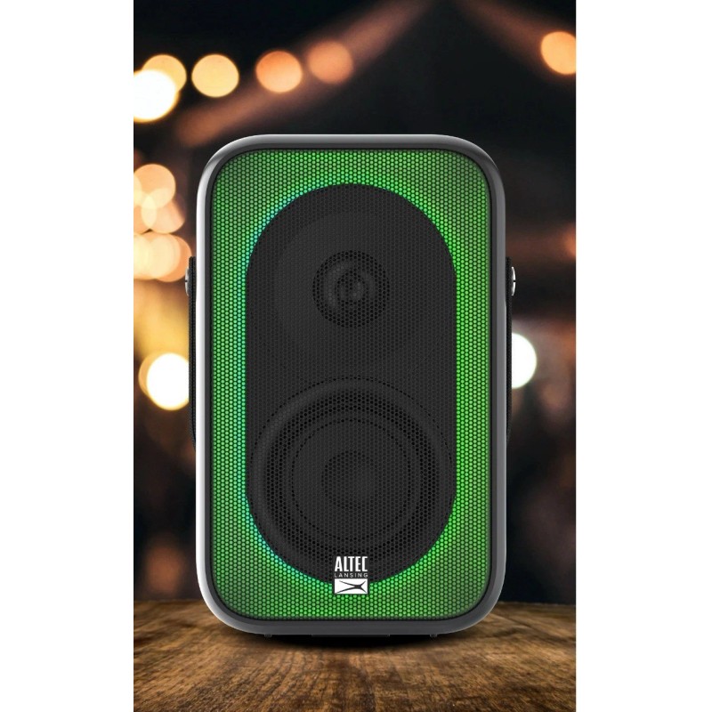 Altec Lansing Shockwave Portable Bluetooth Wireless Party Speaker w LED