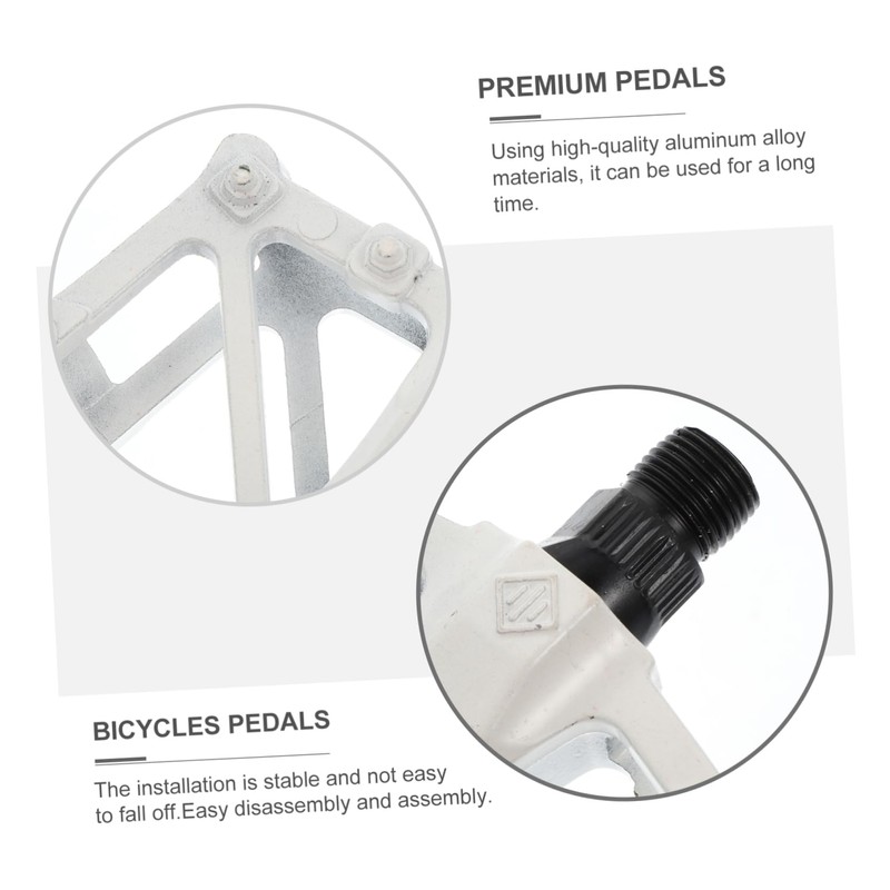 Kisangel Mountain Bike Pedals Anti-Slip Platform Bicycles Flat Pedals 14mm