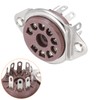 MECCANIXITY 10 Pcs 9pin Tube Socket Bakelite Tube Socket,Vacuum Tube