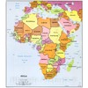Historic 1982 Wall Map - Africa. 22in x 24in