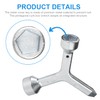 MKF2 Meter Curb Box Key, Triangular Curb Box Wrench Water