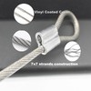 Floyutin 5 Pcs 5mm Wire 24 inch Vinyl Coated Stainless