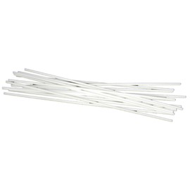 Extra Long 18" White Plastic Drinking Straws- Pack of 200