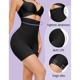 YADIFEN Shapewear Shorts Tummy Control Shapewear Invisible Shaping Shorts High Waisted Body Shaper Shorts Under Dress