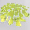 NUO RUI Neon Green Sew on Mirror Rhinestones, Crystal Sewing