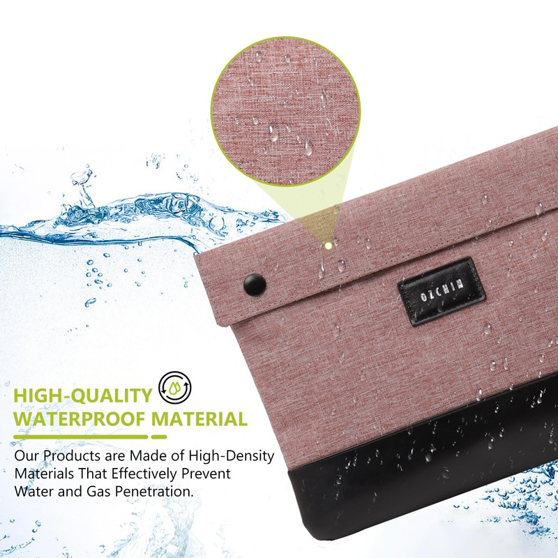 OZCHIN Smell Proof Bag with Lock – Activated Carbon Fiber