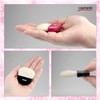 OG-02N-K Kumano Brush, Fan Type, Mini Powder Brush (Goat Hair),