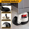 Retractable Leveling Machine Casters 4Pcs- 4400 lbs Per Set -