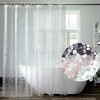 Pebble Pattern Waterproof Translucent Shower Curtain Liner Shower Tub Liner