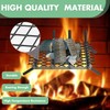 Memrita Fireplace Grate Ember Retainer 12" x 7.5",Solid Steel Ember