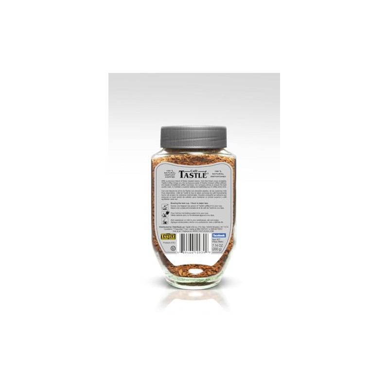 Cafe Tastle Platinum Espresso Freeze Dried Instant Coffee, 2 jars