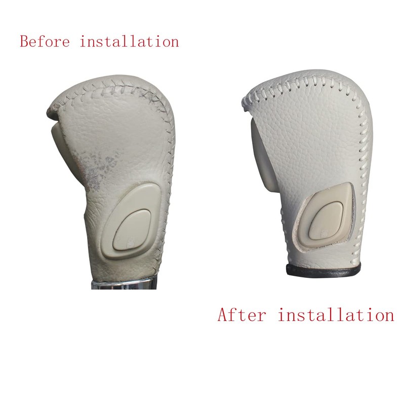 bao hu shen Genuine leatherAutomatic at Gear Shift Knob Cover