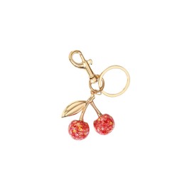 Fuqimanman2020 Glitter Cherry Keychain For Women Charms Cherry Keychain Charms Accessory for Purses Bags Handbags(Red B)