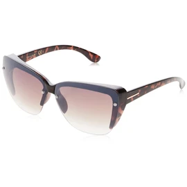 TAHARI womens Th705 Stylish UV Protective Cat Eye Women s Sunglasses Elegant Gifts for Women 65 mm, Tortoise, 66 mm US