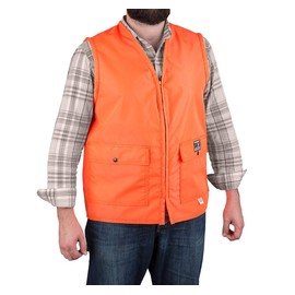 HD Blaze Orange Hunting Vest, Briarproof, Made in U.S.A. (Medium)