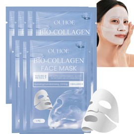 Bio Collagen Face Mask Beauty - Face Mask Set - bio dance Collagen Mask Overnight - Tender Hydrating Face Mask Skin Care Nourish - Anti Aging Overnight Collagen Face Mask (5)
