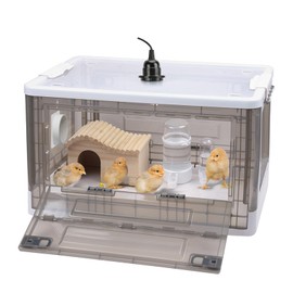 Chick Brooder,Fan Ventilation Circulation Design,Brooder Box for Chicks,Brooder Heater Warms up to 15 Chicks(20″x14″x12″)