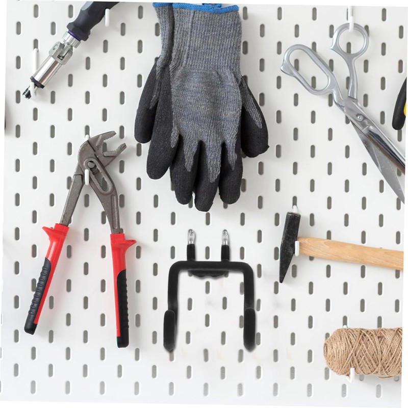KONTONTY Heavy Duty Stainless Steel Pegboard Hooks 4 Small Padded
