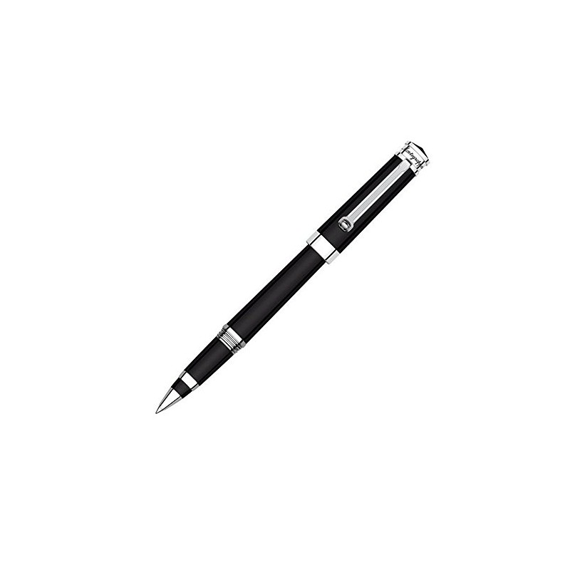 Montegrappa Parola Black Resin with Chrome Trim Rollerball Pen -