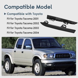 Panwarmoll 1Pair Front Bumper Grille Headlight Filler Trim Panels Set Compatible with Toyota Tacoma Pickup 2001 2002 2003 2004 Replace TO1089108 TO1088108 5251235050 5251335060