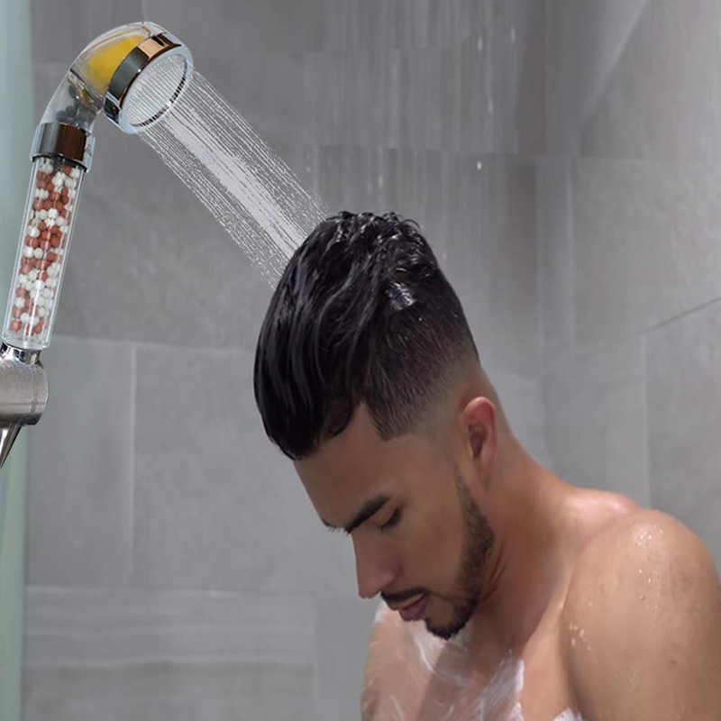 Vigur Shower Head Handheld Vitamin C Shower Filter (Transparent)