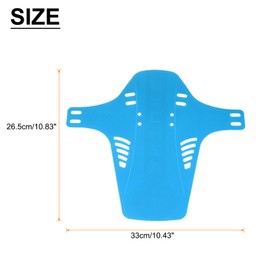 sourcing map Mountain Bike Mud Guard Front/Rear Mud Guards with Cable Tie Lightweight Fits for MTB Road Bike, Blue