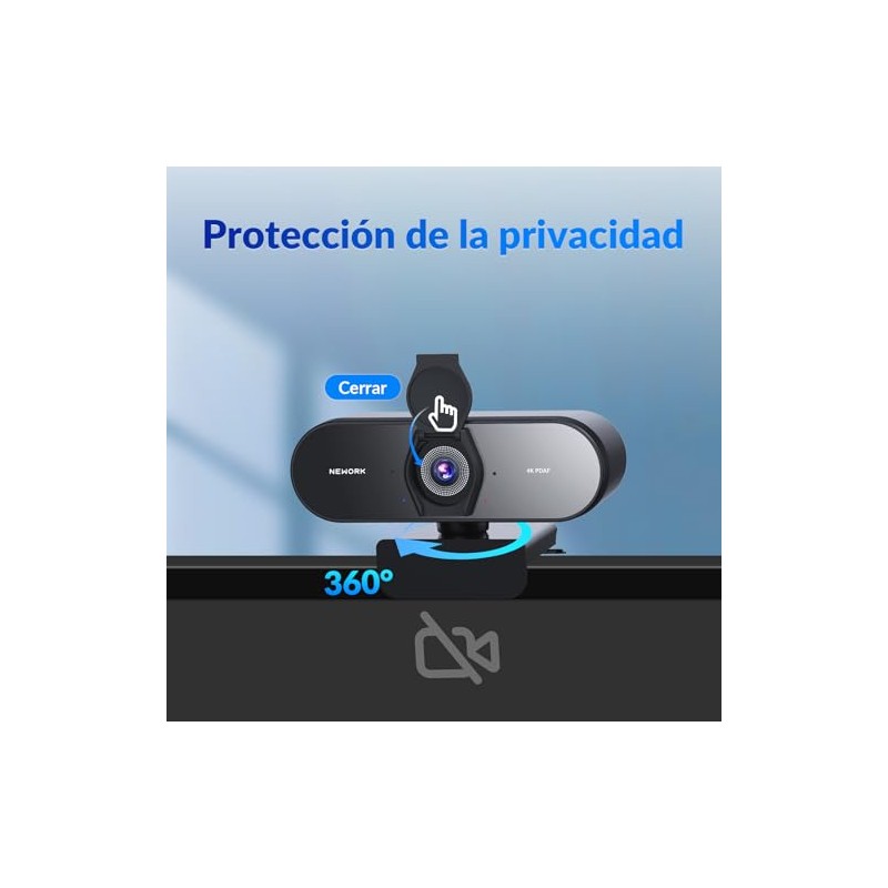 Cámara Web 4K con Sensor Sony, Enfoque automático PDAF, 1080P