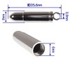 Stainless Steel Bullet Keychain Pendant Top Pill Case, Stainless Steel