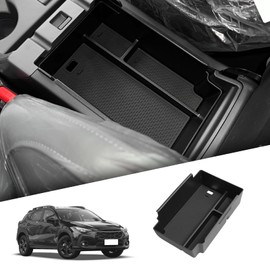 smabee Center Console Organizer Tray for Subaru Crosstrek/Impreza 2025 2024 Armrest Storage Insert Box Center Console Storage Tray Insert ABS Interior Accessories Black