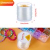 SUTOUG 0.8mm Elastic String for Bracelets, 100m Crystal Elastic Cord for