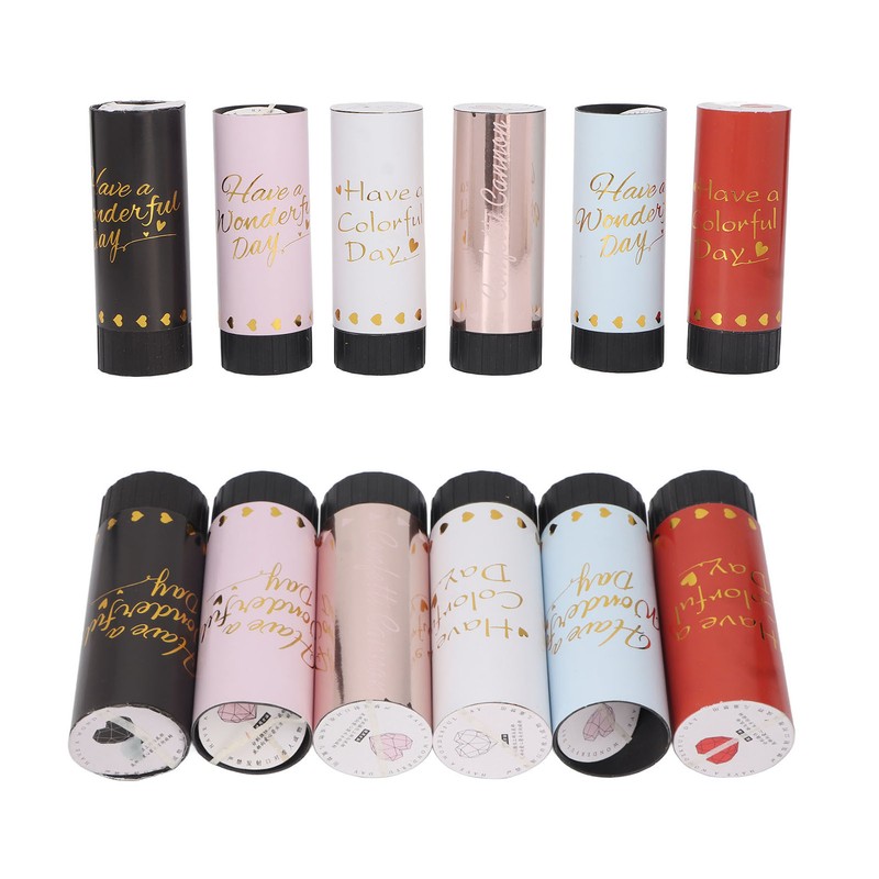 12Pcs Confetti Cannon Portable Mini Party Ambience Wide Application Confetti