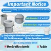 Mtuiewo 2 Pcs Pool Umbrella Sleeves, Pool Umbrella Stabilizers for