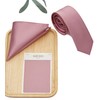 ZENXUS - Conjunto de corbata regular y bolsillo cuadrado para